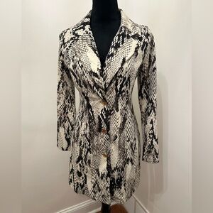 NWOT Snakeskin Print Mini Dress, Size Small